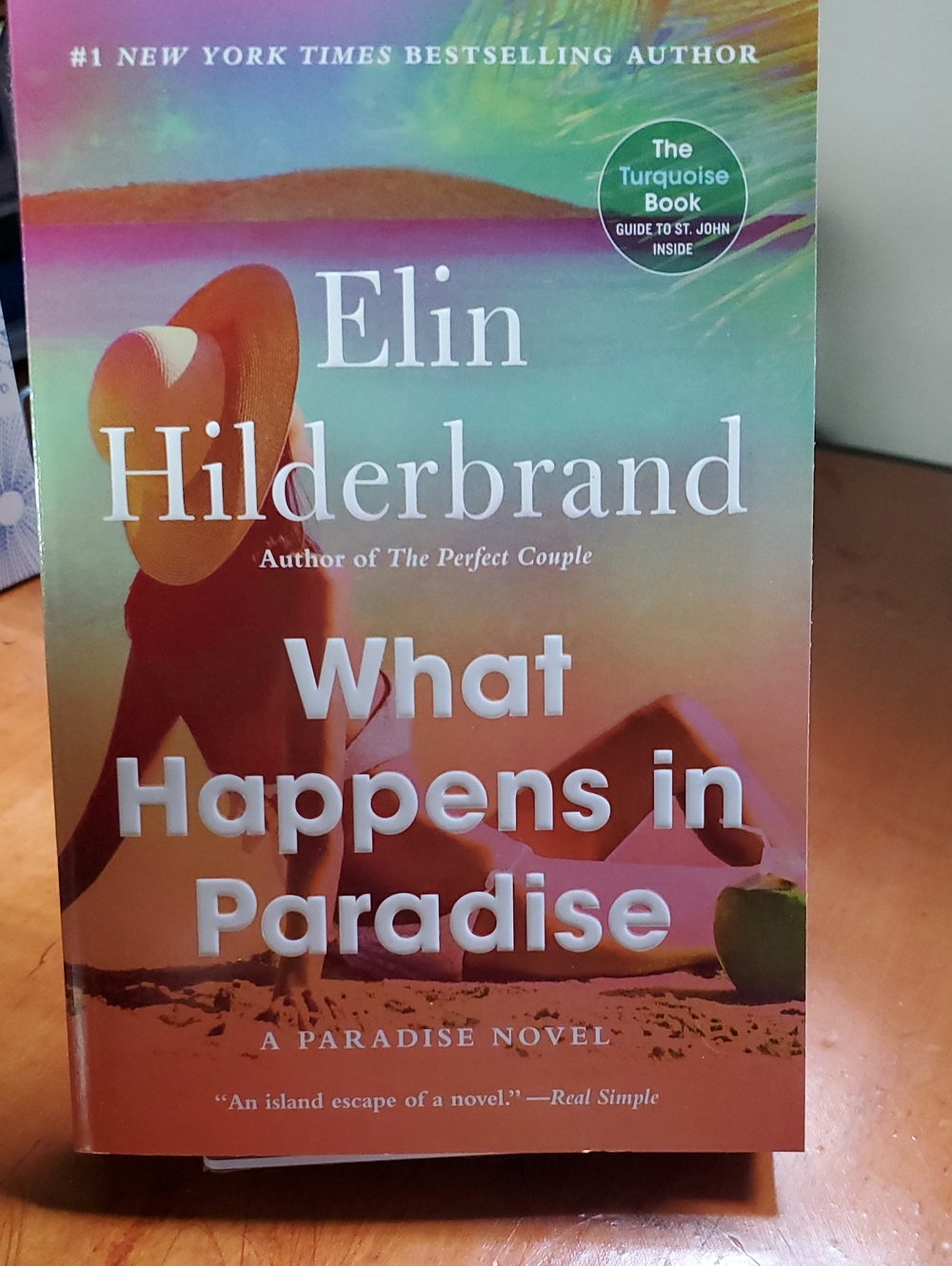 Elin Hilderbrand — What Happens in Paradise (Turquoise & Orange Cover)